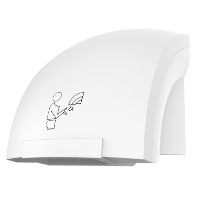 Secador de Mãos Automático a Ar Quente 905 1200W, Máquina de Secagem de Mãos Elétrica com Sensor, Montagem em Parede, para Casa e Escritório - Branco / Tomada EU