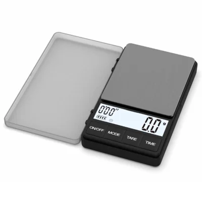 Miniaturowa przenośna waga kuchenna 1000g / 0,1g, cyfrowa waga do kawy z podświetlanym wyświetlaczem do parzenia kawy przelewanej, pieczenia