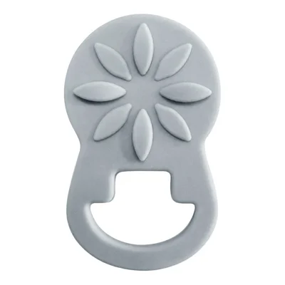 Silicone Magnetic Glasses Holder Clip Daisy Design Waterproof Sunglasses Reading Glasses Holder for Outdoor Travel - Grey