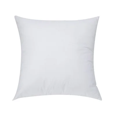 Almofada de 50x50 cm com Enchimento de Algodão PP, Capa em Tecido Não Tecido, 450 g, para Almofada de 45 cm - Branco