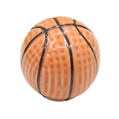 Balvormige Enkele Gaten Meubel Keramische Trekgreep Lade Kast Kledingkast Deurkruk met 25mm Schroef - Basketbal