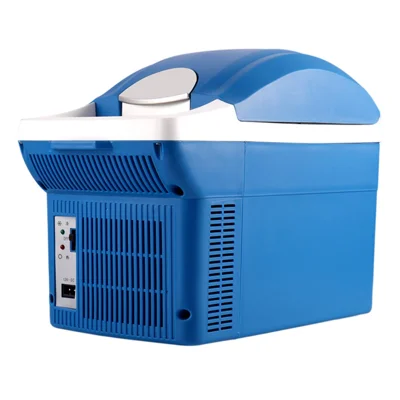 8L Mini Fridge 12V / 220V Cooling and Heating Car Refrigerator for Home and Car - Blue