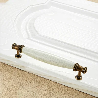 Zinklegering Keramische Scheur Meubelgreep Kastlade Kastdeurgreep, 22mm Schroef - Stijl 5001-128
