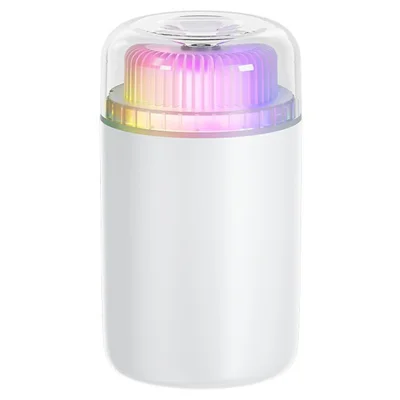 SX-J05 230mL Humidificador com Luz Ambiente Carregamento USB Humidificador Silencioso para Escritório Carro Casa Quarto - Branco