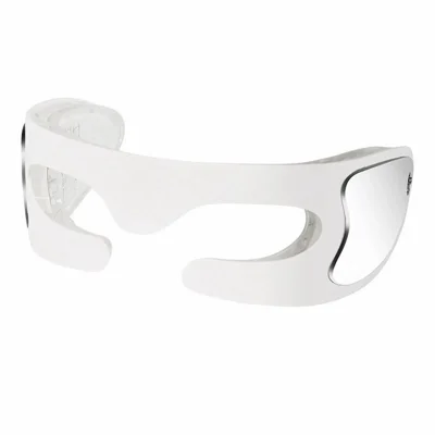 MY-022 3D Oogmassagemachine voor Gezichtsverzorging met 3 Modi en 630nm Roodlicht, Vibrerend LED-apparaat voor Oogverzorging - Wit