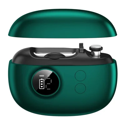 S13 500mAh 5W Multifunctional Electric Nail Clipper Four-Blade Type-C Digital Display - Green