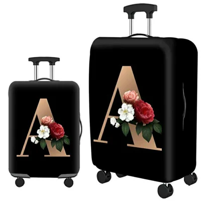 Size M 22-25 inch Suitcase Cover Thickened Polyester Elastic Dustproof Luggage Case Cover - A