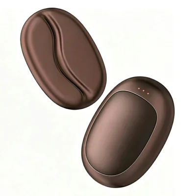Q26 5000mAh Magnetic Detachable 2 in 1 Coffee Bean Shape 3 Temperature Settings Hand Warmer for Winter - Coffee