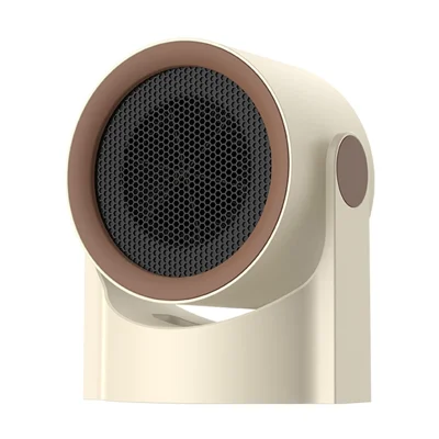 CL-X9 Elektro-Heizgerät 90° verstellbar Intelligente Temperaturregelung PP-Heizung für Badezimmer Schreibtisch Büro Schlafzimmer, EU-Stecker – Beige