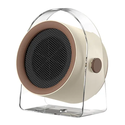 CL-X8 Desktop Heater 500W Smart Temperature Control Wall Mountable Energy Saving Heating Solution, EU Plug - Beige