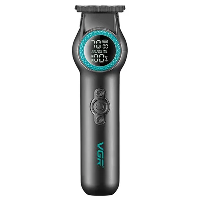 VGR 990 Hair Clipper LED Digital Display 7000-8000RPM 2000mAh Battery Stainless Steel Blade for Men - Black