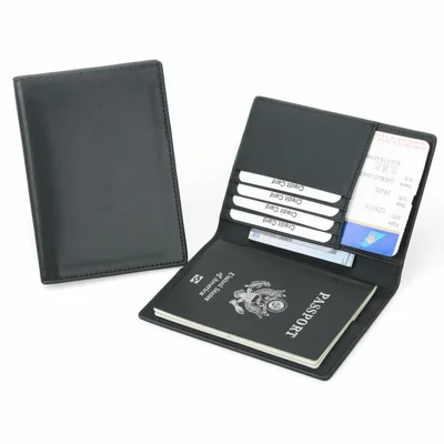 Herrenbrieftasche mit RFID-Schutz Mikrofaserleder 6 Kartensteckplätze Münzfach Schlankes Design Zweifach faltbare Brieftasche für den täglichen Gebrauch - Schwarz