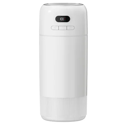 H25 700 ml humidificateur à ultrasons, double brume, 3 modes, débit 120±10 ml/h, batterie 3000 mAh, recharge Type-C, arrêt automatique en cas de manque d'eau - Blanc