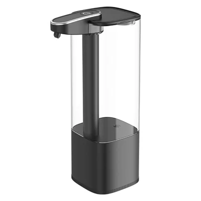550ml Touchless Soap Dispenser, Type-C Rechargeable, Infrared Sensor, 4 Adjustable Dispensing Levels, 0.25s Rapid Dispensing - Black