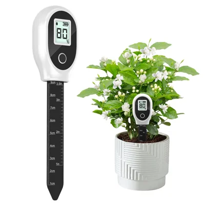 SGS10 Soil Moisture Meter, LCD Percent Readout, Removable Probe, 1-9cm Depth Scale, ±10% Accuracy