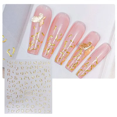 1 Hoja Pegatinas de Arte de Uñas 3D Rayas Línea Calcomanías de Uñas Autoadhesivas Suministros de Arte de Uñas para Decoración de Uñas DIY - TH-760