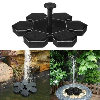 Fontaine à énergie solaire AS20A Mini Pompe à Eau Décoration de Bassin Flottant de Poisson