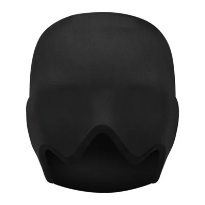 H08196 Hoofdpijn Migraine Verlichting Hoed Gel Lycra Warmte Koudetherapie Masker Muts Holle Bovenkant Koud Compress Hoofd Kap - Zwart