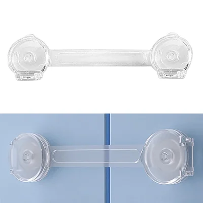 FS02 Transparent Children Security Protector Lock Cupboard Cabinet Door Drawer Baby Safety Lock, Long Style