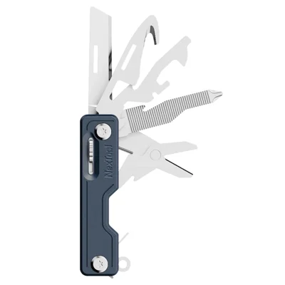 XIAOMIYOUPIN NEXTOOL Портативный нож из нержавеющей стали, отвертка, открывалка для бутылок, резак для веревки, многофункциональный инструмент для использования вне помещения - синий