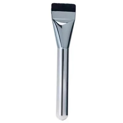 Copper Handle Soft Fiber Concealer Brush Flat Top Under Eye Concealer Brush Makeup Tool for Foundation Blending