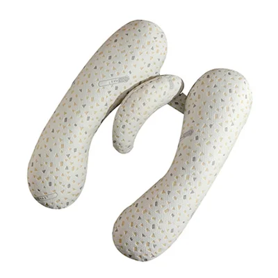 H Shaped Pregnancy Pillow Maternity Pillow Hip Support with Crescent Pillow for Sleeping - Light Grey