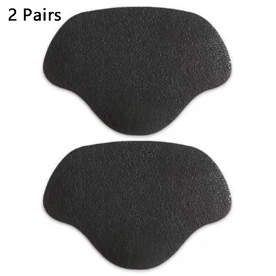 2 Pairs PU Leather Sports Shoes Patches Sneakers Heel Protector Adhesive Patch Foot Care - Men / Black