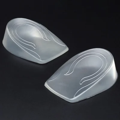 1 Pair 3cm Silicone Height Increase Insoles Invisible Heel Lift Soft Pads for Men