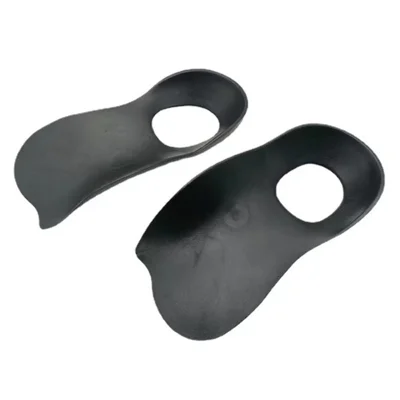 1 Pair X / O Legs Correction Silicone Arch Support Shoe Inserts Fasciitis Insoles for Flat Feet - Black / M