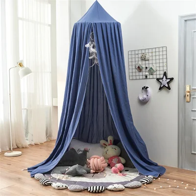 SXJ-01 65cm Princess Canopy Mosquito Net for Kids Round Dome Canopy Bed Decor - Sapphire