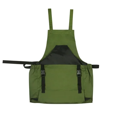 59.5x52.5CM Apron Fruit Picking Bag Oxford Cloth Storage Pouch for Orchard Farm Gardening - Army Green