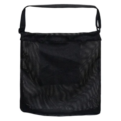 45x42cm Outdoor Breathable Mesh Oxford Cloth Mushroom Picking Storage Bag - Black