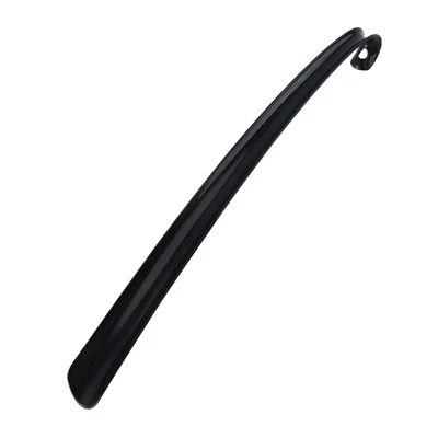 Plastic Shoe Horn Long Handle for Men Women Kids Seniors - Black