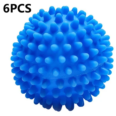 6Pcs 6.5cm Laundry Dryer Balls Lint Catcher for Washing Machine Tangle-Free Washer Balls