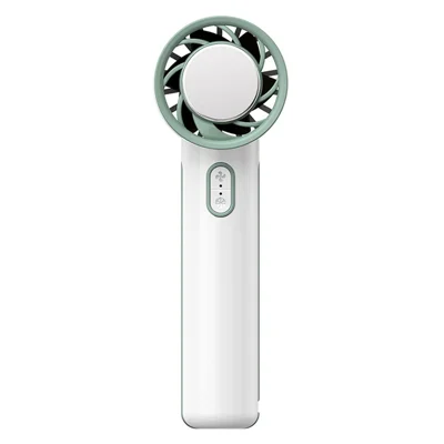 Portable USB Mini Fan Rechargeable 3600mAh Battery 3 Speed Settings Desktop Handheld Cooling Fan - White