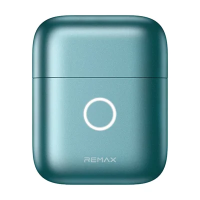 REMAX RS-H01 Portable Alloy Electric Shaver Waterproof USB-C Charging Shaver - Cyan