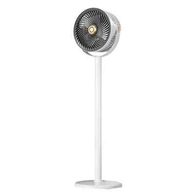 Retractable USB Fan Desk / Floor Standing Adjustable Height 5-Speed Large Airflow for Home / Office - Grey