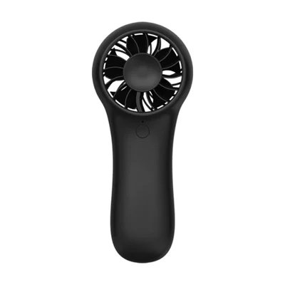 Ventilateur portable A7 de poche, mini ventilateur réglable 3 vitesses, silencieux, pour voyage et extérieur - Noir