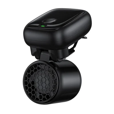 N616 Ventilador Portátil Mini de Mano con Clip, Ultra Ligero, 3 Velocidades, 16000 RPM, 1200 mAh, para Escritorio, Ideal para Viajes y Oficina - Negro