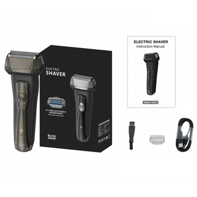 RUNWE Electric Shaver 3D Floating Head IPX6 Waterproof Type-C Fast Charging Razor for Men