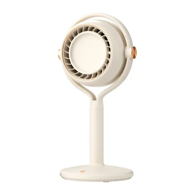 Y-3 gulvstående flerskabsløs ventilator 1800 mAh USB-C genopladelig 3-trins luftcirkulationsventilator - beige