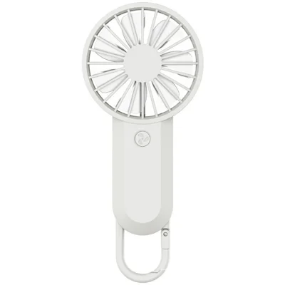 GL-A8 Mini Q Handheld Fan 3 Speeds Portable Outdoor Hanging Cooling Fan - White