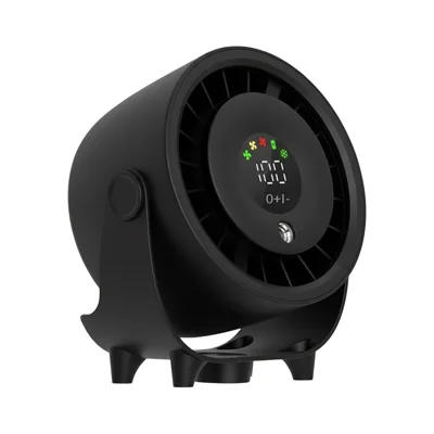 Z6 2 en 1 Ventilador de Refrigeración y Humidificador Recargable por USB Ventilador de Niebla Ajustable de 100 Velocidades para Hogar y Oficina - Negro