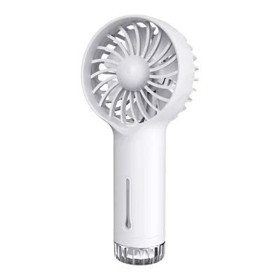 F6 Ventilateur Portable Mini-brumisateur 3 Vitesses Rechargeable par USB pour Voyage en Plein Air et Bureau - Blanc