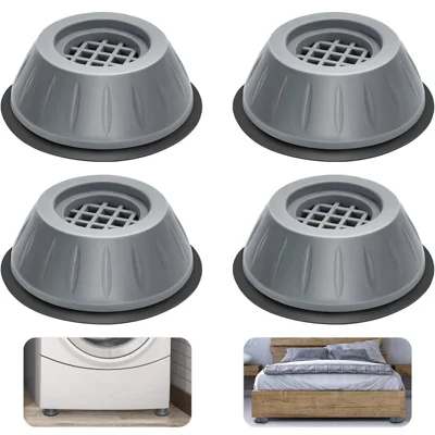 4 pièces de 8 cm Pieds de machine à laver antivibratoires Tapis de pied de machine à laver Annulation du bruit Supports de pieds de machine à laver