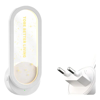 Purificador de Ar com Íons Negativos TS-29 Conversão de Frequência Inteligente Mini Ambientador Interno para Remoção de Formaldeído / Fumaça - Branco / Plugue da UE