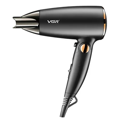 Secador de Pelo Plegable VGR V-439 de 1200W-1600W, Secador de Pelo Portátil Potente con Aire Caliente y Frío para el Cuidado del Cabello (Enchufe Europeo)