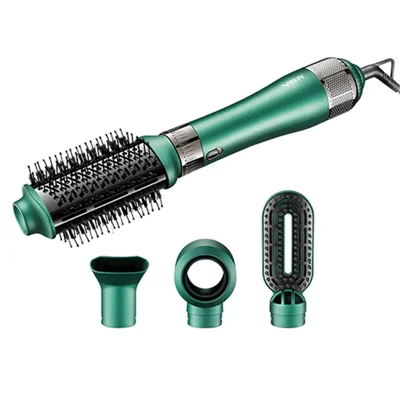 Spazzola per capelli a aria calda VGR V-493 4 in 1 con ionizzatore elettrico, piastre per capelli e accessori rimovibili (Spina EU)