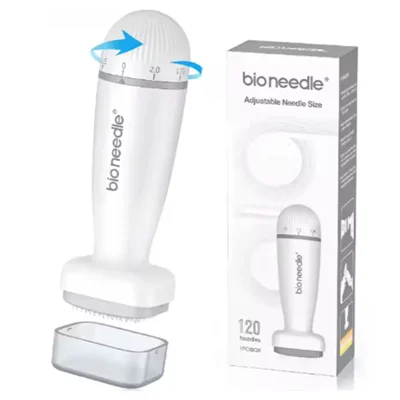 DRS120A Local Skincare Microneedle Stamp 0-2.0mm Adjustable Stainless Steel Needles Skin Roller