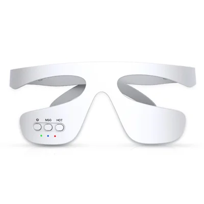 2nd Gen Eye Care Device Portable Wireless Heat Compress Red Light Therapy Eye Massager - White